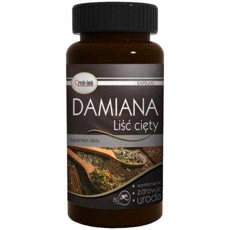 Damiana liść cięty 60 kaps....