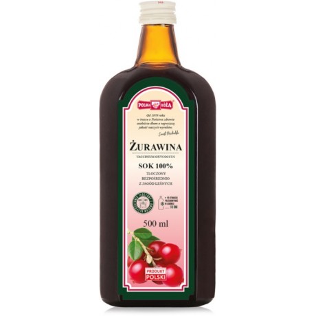 Żurawina 100% sok 500ml...