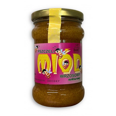 Miód wrzosowy 380g BARĆ...