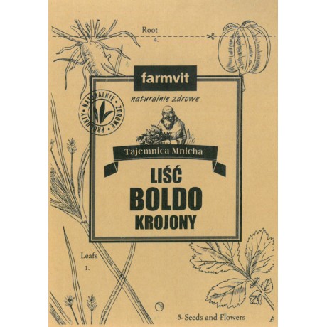 Boldo liść krojony 50g FARMVIT