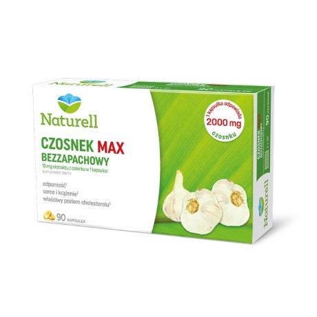 Czosnek MAX 90 kaps. NATURELL